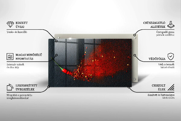 Tűzhelyvédő Csili paprika