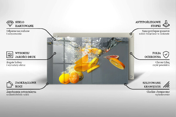 Tűzhelyvédő Citrom vízben