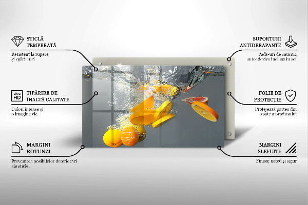 Tűzhelyvédő Citrom vízben