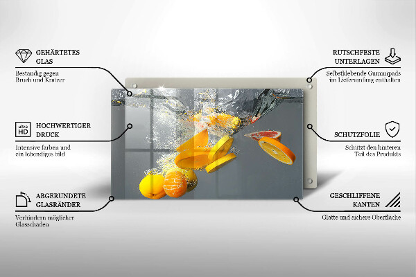 Tűzhelyvédő Citrom vízben