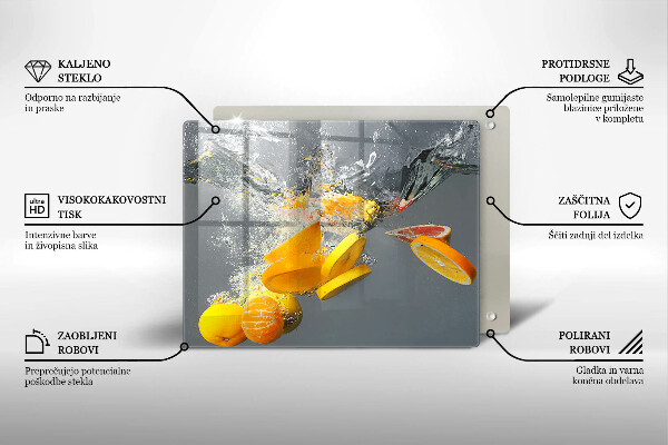 Tűzhelyvédő Citrom vízben