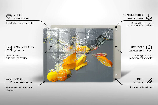 Tűzhelyvédő Citrom vízben
