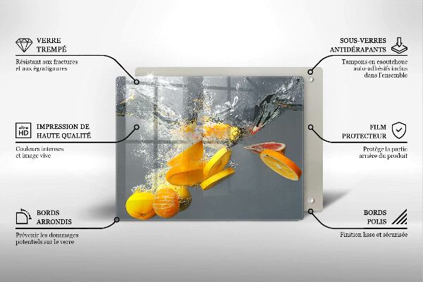Tűzhelyvédő Citrom vízben