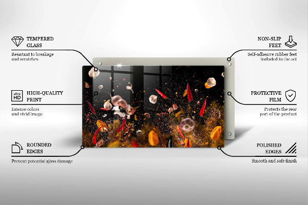 Tűzhelyvédő Forró fűszerek