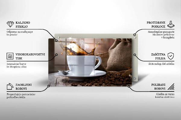 Tűzhelyvédő Csésze és kávébab