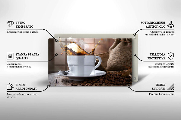 Tűzhelyvédő Csésze és kávébab