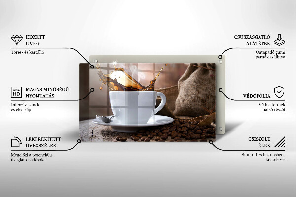 Tűzhelyvédő Csésze és kávébab