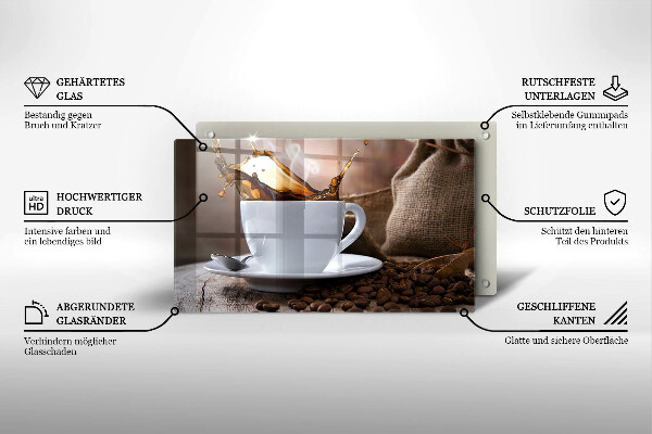 Tűzhelyvédő Csésze és kávébab