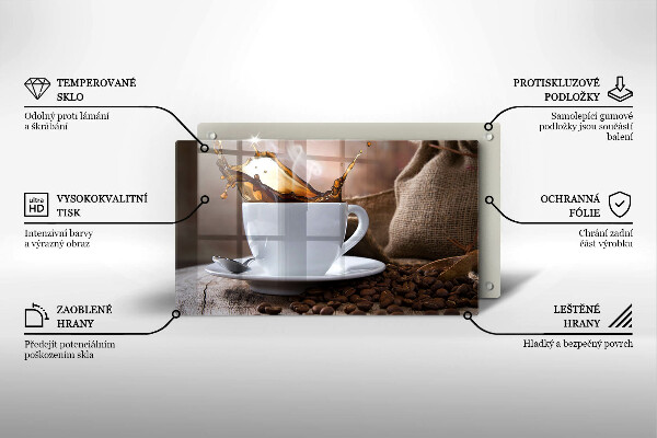 Tűzhelyvédő Csésze és kávébab