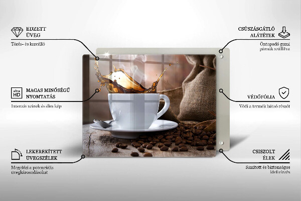 Tűzhelyvédő Csésze és kávébab