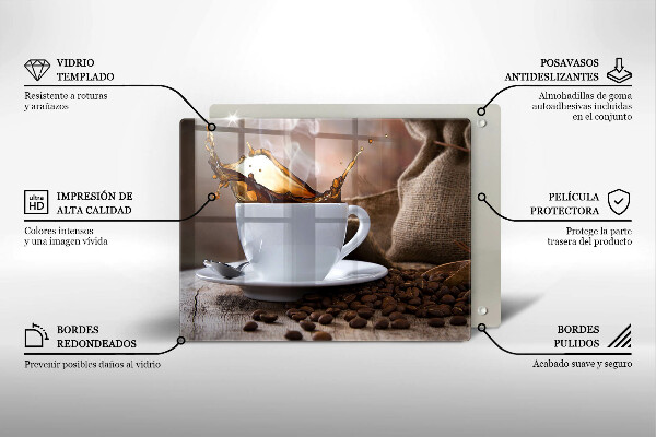 Tűzhelyvédő Csésze és kávébab