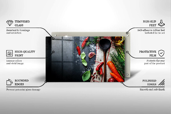 Tűzhelyvédő Konyhai étel