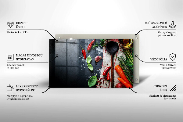 Tűzhelyvédő Konyhai étel