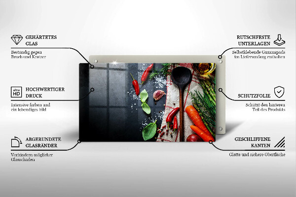 Tűzhelyvédő Konyhai étel