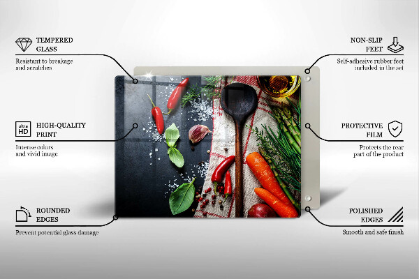 Tűzhelyvédő Konyhai étel