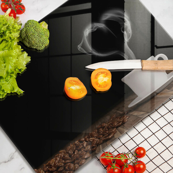 Tűzhelyvédő Kávéscsésze szív