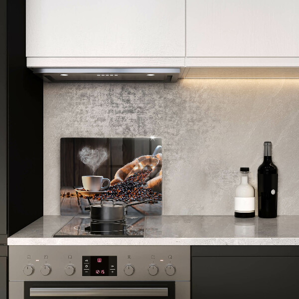 Tűzhelyvédő Kávéscsésze és szív