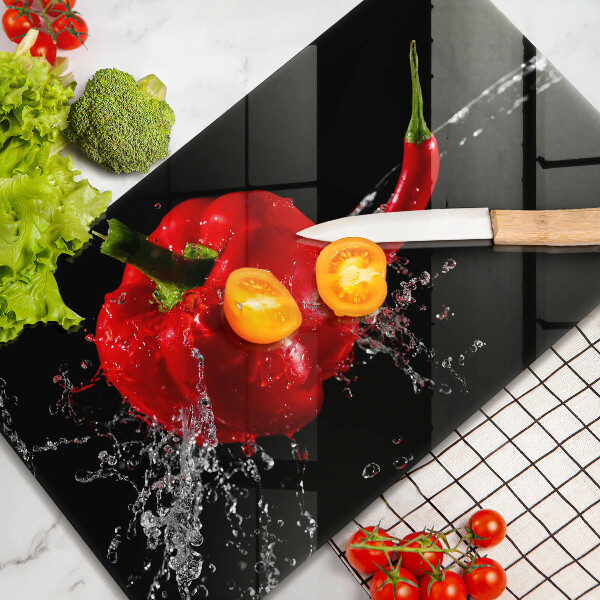 Tűzhelyvédő Piros paprika vízben