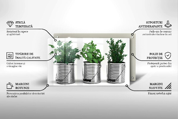 Tűzhelyvédő Cserép fűszernövények