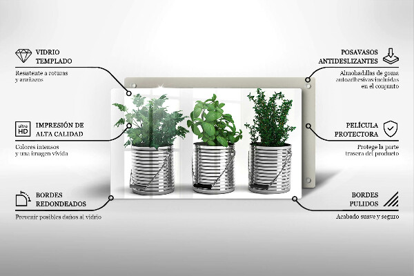 Tűzhelyvédő Cserép fűszernövények