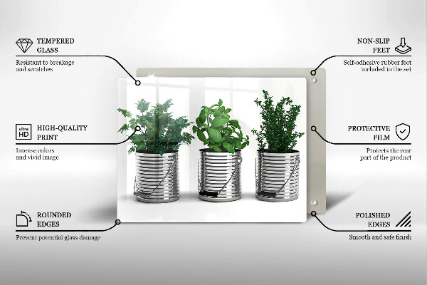 Tűzhelyvédő Cserép fűszernövények