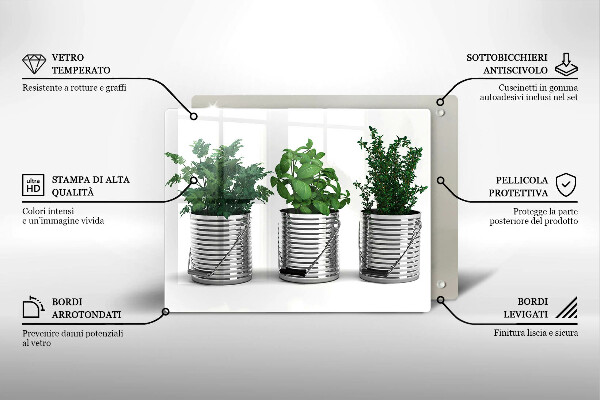 Tűzhelyvédő Cserép fűszernövények