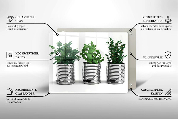 Tűzhelyvédő Cserép fűszernövények