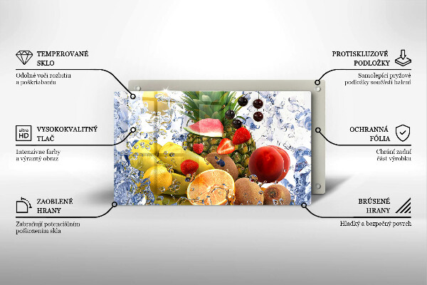 Tűzhelyvédő Lédús gyümölcs és víz