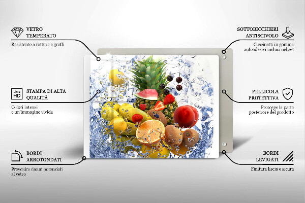 Tűzhelyvédő Lédús gyümölcs és víz