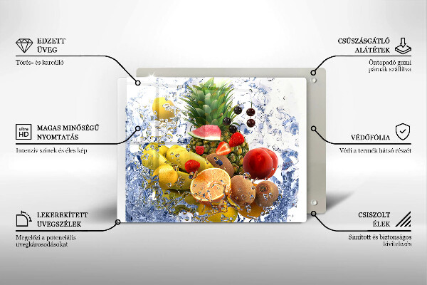 Tűzhelyvédő Lédús gyümölcs és víz