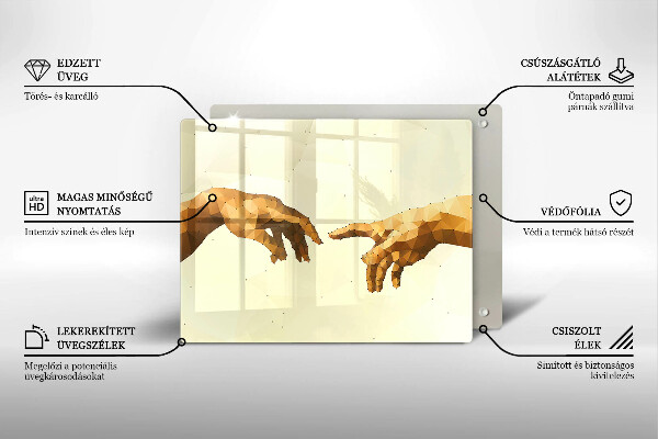 Tűzhelyvédő Ádám kezeinek teremtése