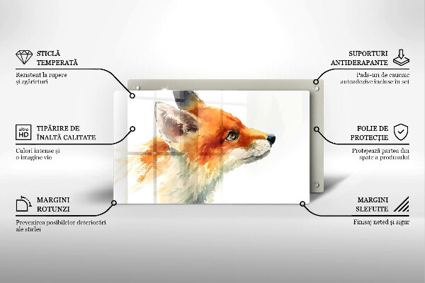 Tűzhelyvédő Festett róka