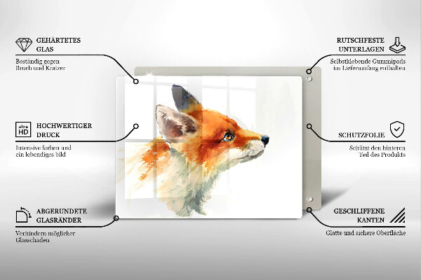 Tűzhelyvédő Festett róka