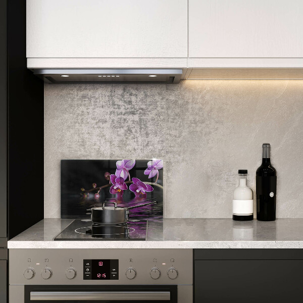 Tűzhelyvédő Orchidea zen víz