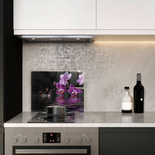 Tűzhelyvédő Orchidea zen víz