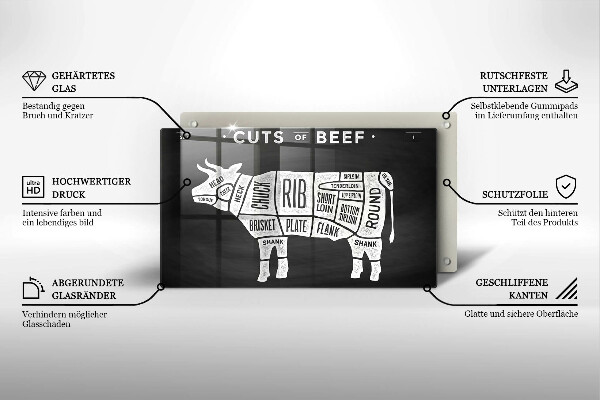 Tűzhelyvédő Tehénhús marhahús