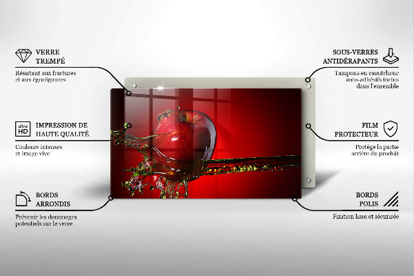 Tűzhelyvédő Alma gyümölcs vízben