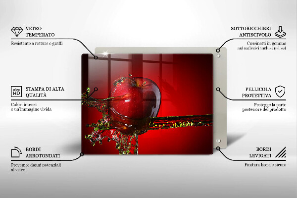 Tűzhelyvédő Alma gyümölcs vízben