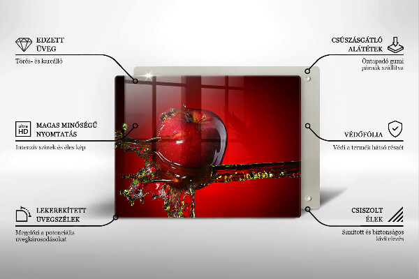 Tűzhelyvédő Alma gyümölcs vízben