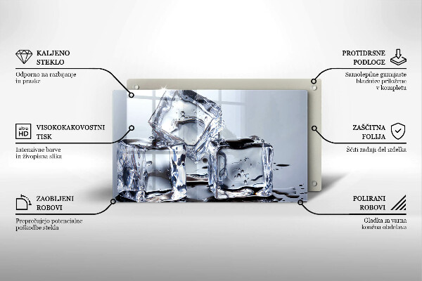 Tűzhelyvédő Jégkockák