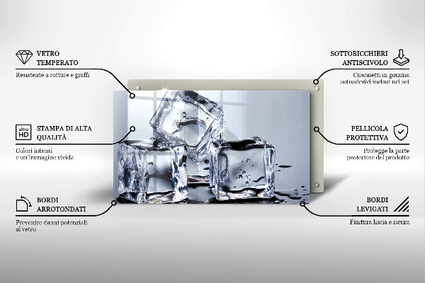 Tűzhelyvédő Jégkockák