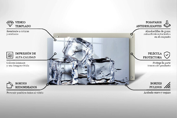 Tűzhelyvédő Jégkockák