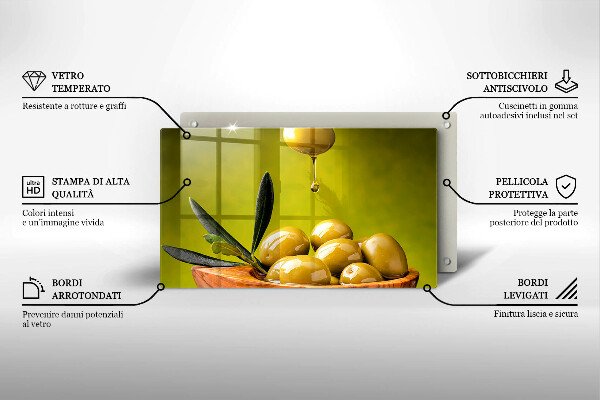 Tűzhelyvédő Ízletes olajbogyó