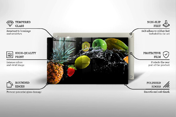 Tűzhelyvédő Gyümölcsök vízben