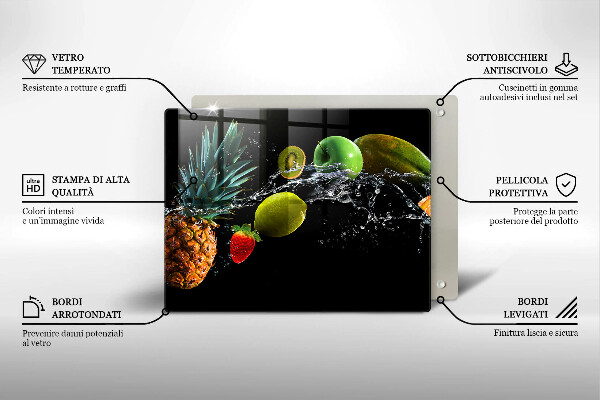 Tűzhelyvédő Gyümölcsök vízben