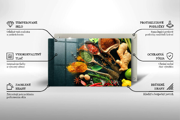 Tűzhelyvédő Konyhai fűszerek kanál