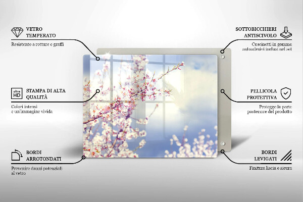 Tűzhelyvédő Virágzó fa