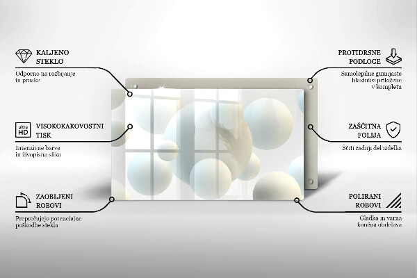 Tűzhelyvédő Modern 3D golyók
