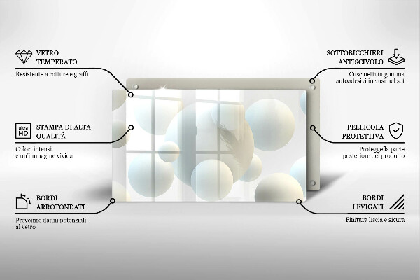 Tűzhelyvédő Modern 3D golyók