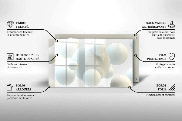 Tűzhelyvédő Modern 3D golyók